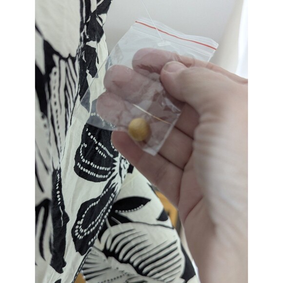 Rachel Zoe Floral Shirt Dress – Black & White – Size S – 3/4 Sleeve– NWOT - Picture 5 of 5